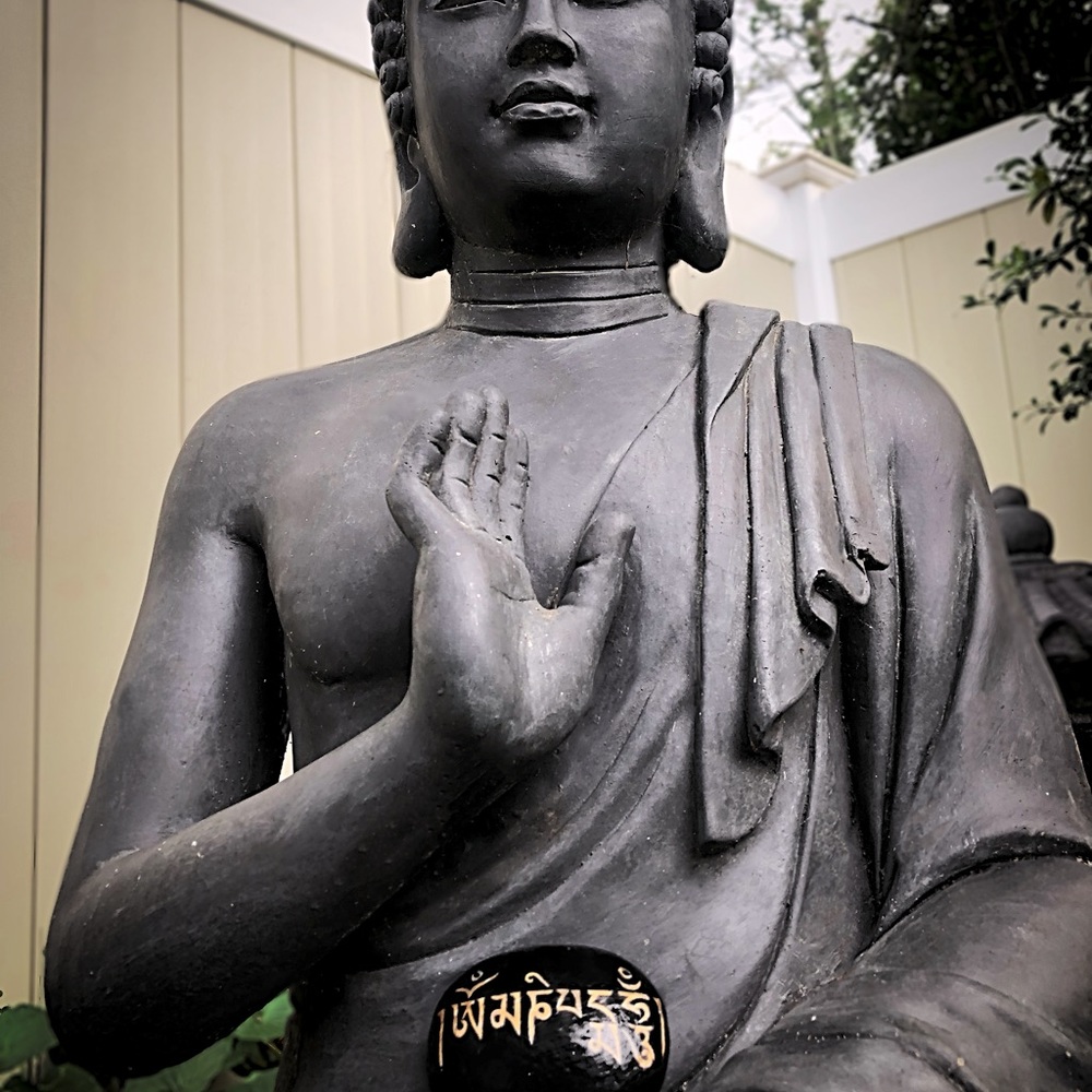 Om Mani Padme Hum Gratitude Rock alter piece